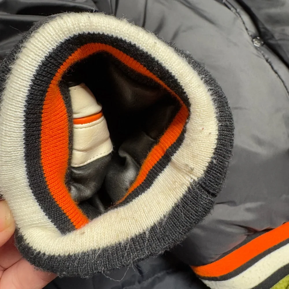 EUC Harley Davidson Children Bomber College Reversible Jacket Motor Cycle SZ 7